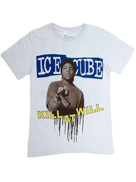 激レア90s NWA ICE CUBE KILL AT WILL Tシャツ Ice Cube ”Kill At Will” T-Shirt - [GROPE IN THE DARK] ヒップ