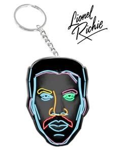 Lionel Richie NEON FACE Official Key Chain