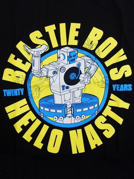 90s BEASTIE BOYS HELLO NASTY ラップT バンドT Beastie Boys Hello Nasty (Back Print) Slim Fit T-shirt