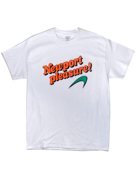 Newport Pleasure! オレンジテキストロゴ Tシャツ XL Newport Pleasure! オレンジテキストロゴ Tシャツ XL