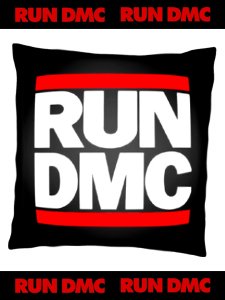 RUN DMC Classic Logo Official Cushion