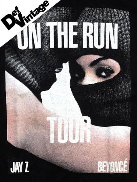 jay-z,Beyonce On The Run Tour Tシャツ Def Vintage '14 Jay-Z x Beyonce 