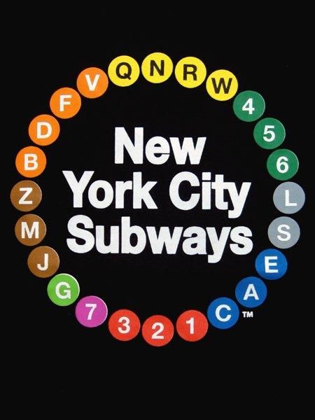 NYC SUBWAY LINE ニューヨーク サブウェイ 地下鉄 Tシャツ MTA/オフィシャル/ニューヨーク/地下鉄/サブウェイ/鉄道路線/Tシャツ