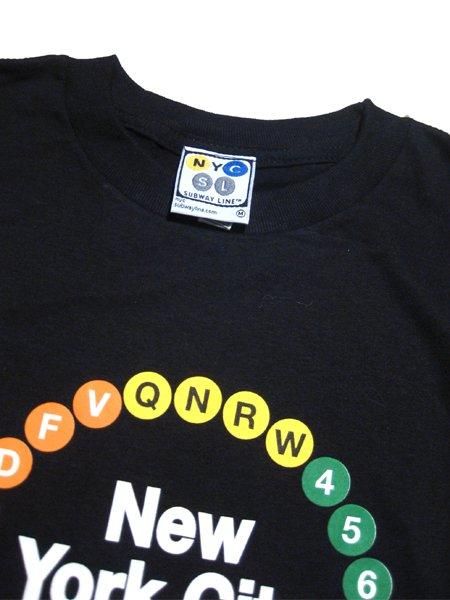 NYC SUBWAY LINE ニューヨーク サブウェイ 地下鉄 Tシャツ MTA/オフィシャル/ニューヨーク/地下鉄/サブウェイ/鉄道路線/Tシャツ