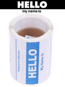 ”HELLO my name is” Stickers (Roll Type) 150pcs.