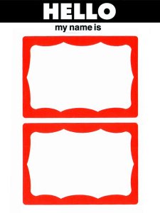 RED BORDER NAME Stickers (祻åȡ