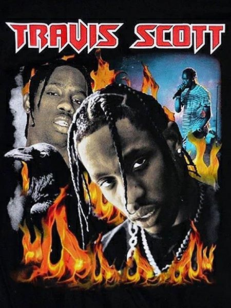 トラビススコット着用 ピンクフロイド ロッカビリア ライセンス Tシャツ 2XL TRAVIS SCOTT 