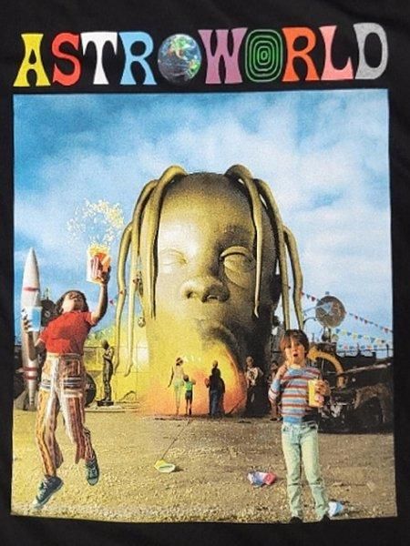 メンズTravis Scott　Astroworld　Staff　tee　S、M