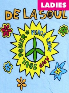 (DEFVINTAGE) De La Soul ”Peace Love & Soul Power”  Junior T-Shirt