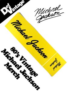 1983 DEF Vintage ”Michael Jackson” Bumper Sticker　（２種セット）