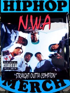 NWA ”Straight Outta Compton” Can Badge