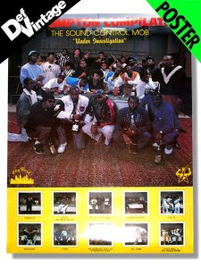 【DEADSTOCK】 SOUND CONTROL MOB Compton Compilation 1989 Promotional Poster