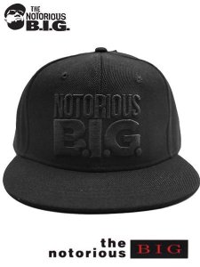 The Notorious B.I.G. Logo Official Snapback Cap BLACK