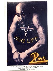 2Pac Hug Life Official Sticker