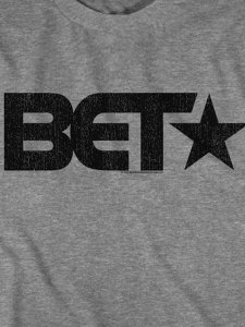 Black Entertainment Television BET Classic Logo Official T-Shirt Grey