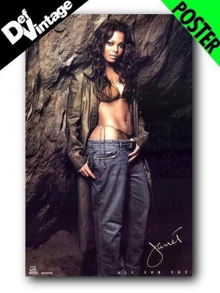 Janet Jackson Vintage Poster 美品 Vintage Original 1990s Janet Jackson Rhythm Nation Poster