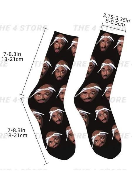 2pac クッション　ヒップホップ Tupac 2Pac ”Face” Socks - [GROPE IN THE DARK] ヒップホップ