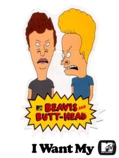 BEAVIS & BUTT-HEAD MTV Sticker