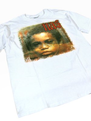 Nas ”Illmatic” Official T-Shirt - [GROPE IN THE DARK] ヒップホップアーティストＴシャツ バンドＴシャツ  HIPHOP ストリート系通販