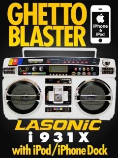 i931X Ghetto Blaster with iPod/iPhone Do