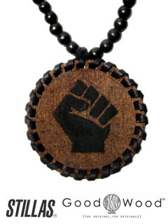 ”POWER” Good Wood NYC Beaded Necklace