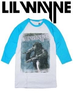 LIL WAYNE ON THE MIC RAGLAN 7/0 T-SHIRT