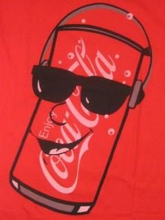 COCA-COLA CARTOON CAN T-SHIRTS