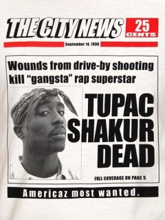 TUPAC SHAKUR DEAD T-SHIRT