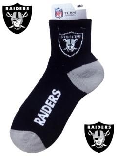 Raiders Team Color Quarter Socks