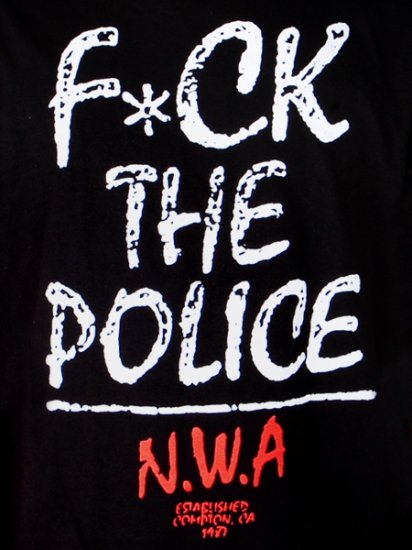 NWA 'F*ck the Police' Tee - [GROPE IN THE DARK] ヒップホップ