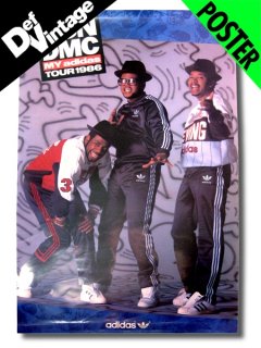 1986 RUN DMC My Adidas Tour Poster