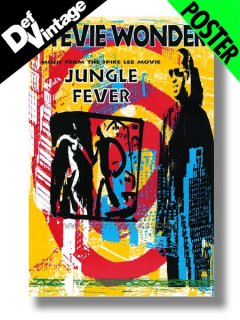 91 STEVIE WONDER Jungle Fever Promo Poster Spike Lee