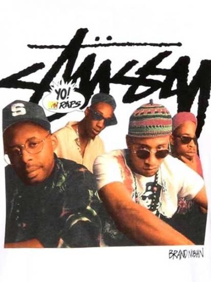 Stussy X Yo! MTV Raps ”BRAND NUBIAN” T-Shirt - [GROPE IN THE