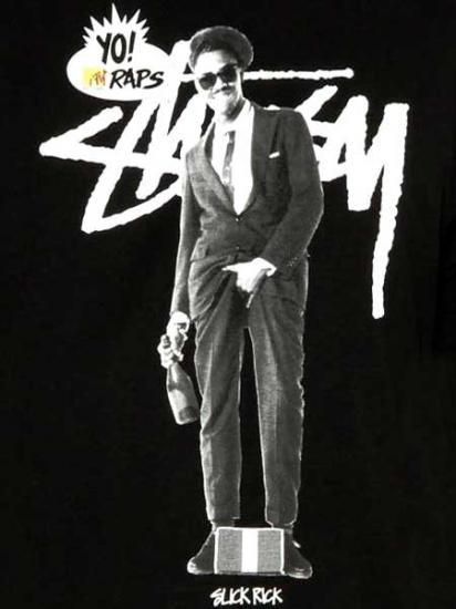 STUSSY×Yo! MTV Raps ”Slick Rick” T-Shirt - [GROPE IN THE