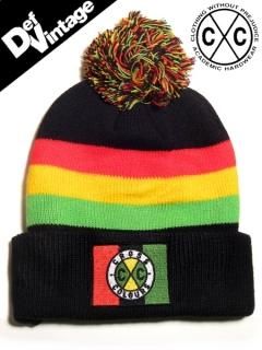 90s CROSS COLOURS Rasta Beanie