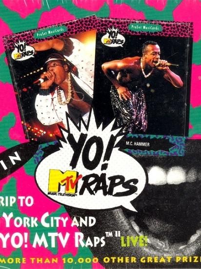 YO! MTV RAPS TRADING CARD Series 1 BOX SET SEALED - [GROPE