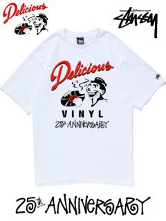 Stussy x Delicious Vinyl 25th ANNIV Tee