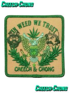 Cheech & Chong In Weed We Trust Patch