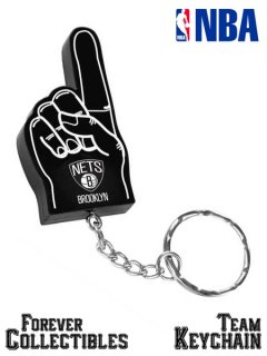 Brooklyn Nets Forever Collectibles ”#1 Finger Keychain”