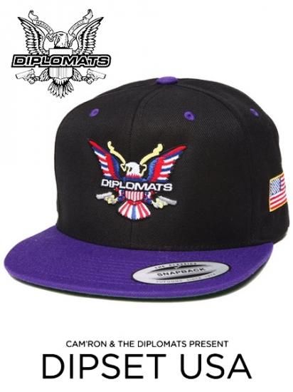 DIPSET USA ”Diplomats Og Eagle” Snapback Cap - [GROPE IN THE DARK