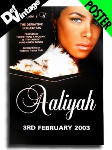 ’01 Aaliyah ”I Care 4 U” Poster