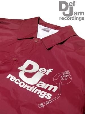 Def Jam Recordings” Logo Coach Jacket - [GROPE IN THE DARK