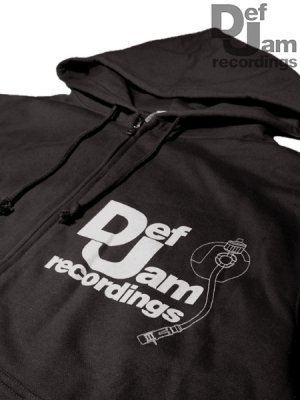 Def Jam Recordings” Logo Zip Hoodie - [GROPE IN THE DARK] ヒップ