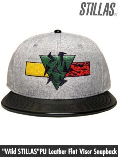 Wild STILLASPU Leather Flat Visor Snapback