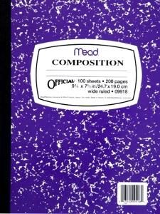 Composition Book PURPLE