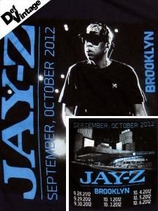 DEF VINTAGE Jay-Z 2012 Brooklyn Barclays Center Concert T-Shirt