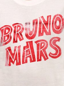 Bruno Mars Official Red Logo T-Shirt