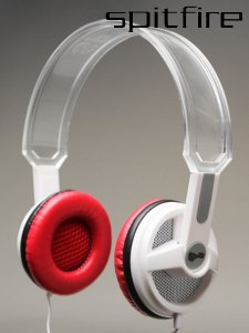 SPITFIRE R4 CLEAR WHITE HEADPHONES