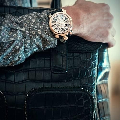 Manuale 48mm スケルトン 5311.02 | GaGa MILANO -ガガミラノ Manuale 48mm スケルトン 5311.02 | GaGa MILANO -ガガミラノ