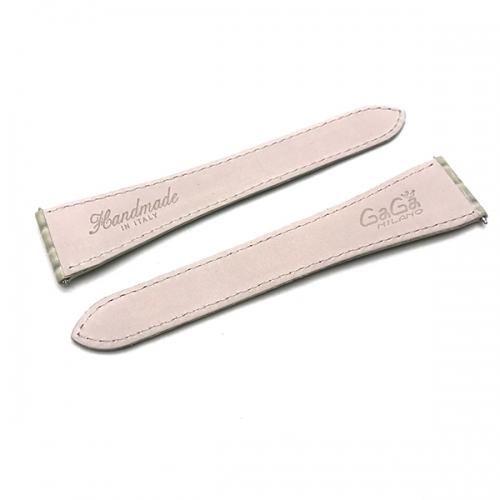 46MM 時計用 ベルト バックル レザー ライトグレー | GaGa MILANO
